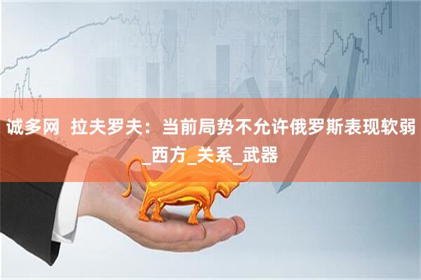 诚多网  拉夫罗夫：当前局势不允许俄罗斯表现软弱_西方_关系_武器
